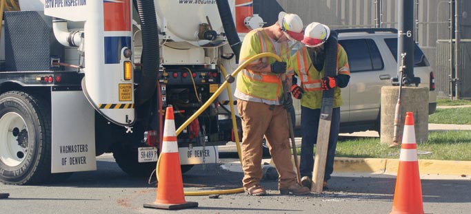 Operators using hydrovac systems