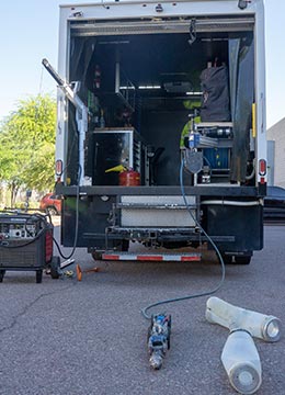 remote operated robot for pipe inspection