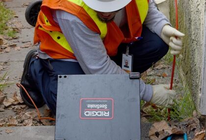 engineer monitoring subsurface utilities