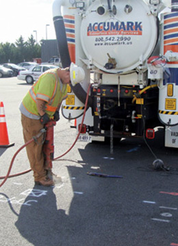 Operator Drilling for Subsurface Utility Location